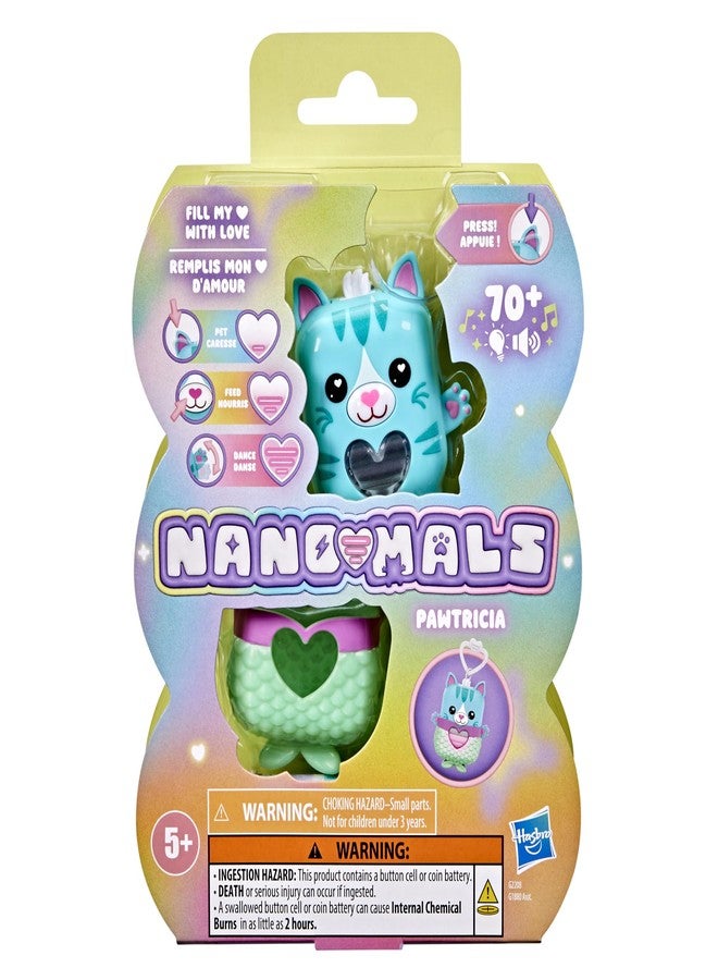 Nano-MALS Pawtricia The Blue Kitty, Electronic Pet Cat, 70+ Responses, Interactive Fidget Toys for Girls & Boys Ages 5+ - Image 2